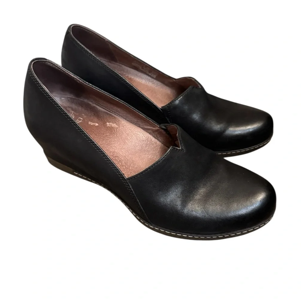 Dansko Liliana Genuine Leather Wedges, EUC - Picture 4 of 15